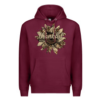 Burgundy Thankful Sunflower Premium Hoodie - Bettercallsaul