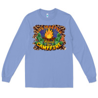 Colony Blue life is better around the campfire Long Sleeve Tee - BarkalooDesign