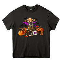 Asphalt Heifer Cow Halloween Heavy Core Tee - RanaPortraitStore