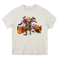 Cream Heifer Cow Halloween Heavy Core Tee - RanaPortraitStore