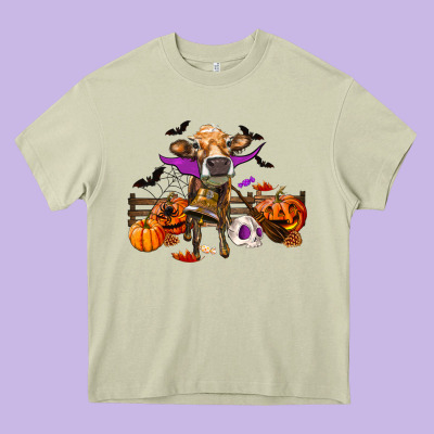 Heavy Core Tee Heifer Cow Halloween