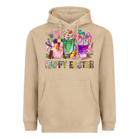 Mushroom Happy Easter Coffee Cups With Bunny Heavyweight Hoodie - BundleAndBundleShop