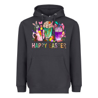 Smoke Happy Easter Coffee Cups With Bunny Heavyweight Hoodie - BundleAndBundleShop