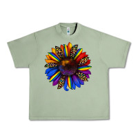 Oil Green pride sunflower Urban Heavy Tee - JahusDesignShop