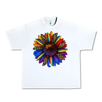 White pride sunflower Urban Heavy Tee - JahusDesignShop