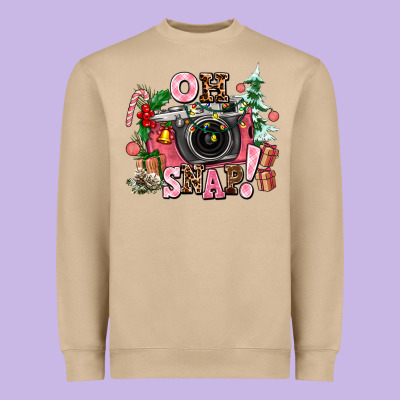 Christmas Oh Snap Heavyweight Sweatshirt Designed By Adodesignshop