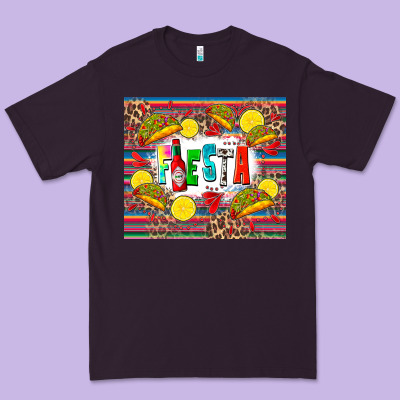 Taco Fiesta Premium Tee Designed By Zillion Design Studio