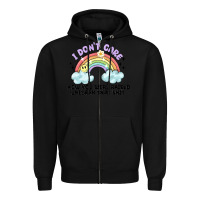 Black i dont care how you were raised Zipper Hoodie - MaliasSmallBusiness