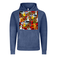Vintage Denim christmas leopard duck Vintage Hoodie - FaDigitalArtStudio