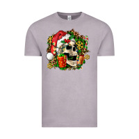 Vintage Zinc christmas skull and gift Vintage Tee - AdoDesignShop