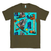 Army Green construction vehicles Classic Tee - BundleAndBundleShop