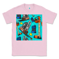 Bubblegum Pink construction vehicles Classic Tee - BundleAndBundleShop