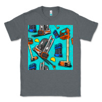 Charcoal Heather construction vehicles Classic Tee - BundleAndBundleShop