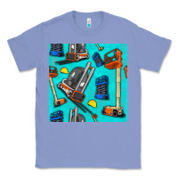 Colony Blue construction vehicles Classic Tee - BundleAndBundleShop