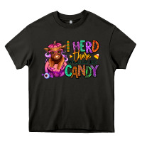 Asphalt I herd there would be candy Heifer Heavy Core Tee - RanaPortraitStore