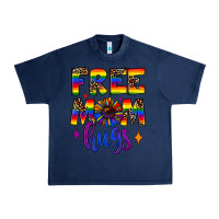 Navy free mom hugs Urban Heavy Tee - JahusDesignShop