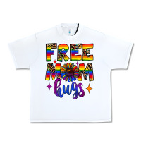 White free mom hugs Urban Heavy Tee - JahusDesignShop