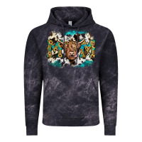 Cloud Black highland cow mom Vintage Hoodie - JahusDesignShop