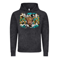Vintage Black highland cow mom Vintage Hoodie - JahusDesignShop