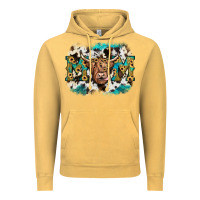 Vintage Mustard highland cow mom Vintage Hoodie - JahusDesignShop
