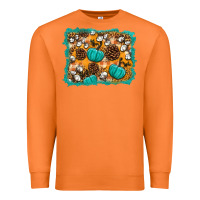 Carrot fall pumpkin distressed background Premium Sweatshirt - BundleAndBundleShop