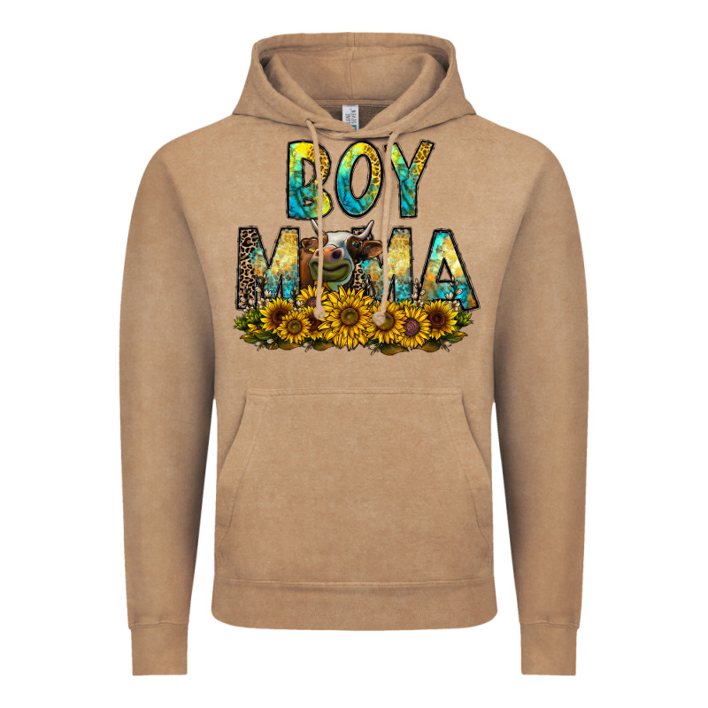 Boy Mama Vintage Hoodie by CowhideDigitalArt | Teevron
