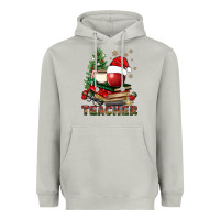 Moon Dust Teacher With Christmas Tree Heavyweight Hoodie - BundleAndBundleShop