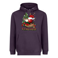 Teacher With Christmas Tree Heavyweight Hoodie | Teevron