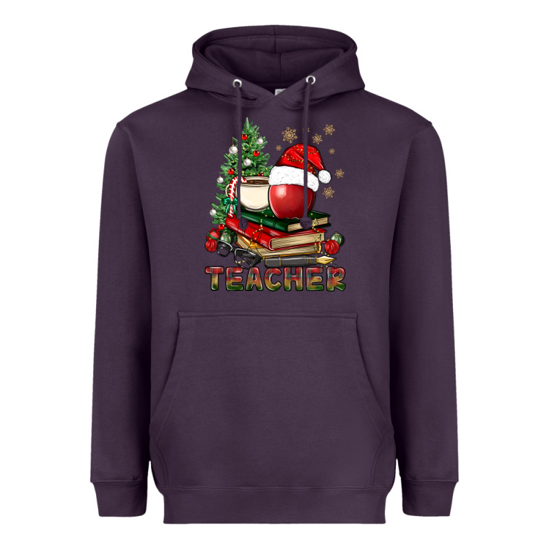 Teacher With Christmas Tree Heavyweight Hoodie by BundleAndBundleShop | Teevron