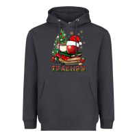 Smoke Teacher With Christmas Tree Heavyweight Hoodie - BundleAndBundleShop