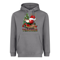 Storm Teacher With Christmas Tree Heavyweight Hoodie - BundleAndBundleShop