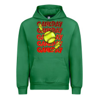 Emerald Game day softball lightning bolt Urban Hoodie - HowdyJamesFarm