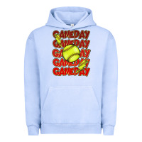 Pigment Grape Ice Game day softball lightning bolt Urban Hoodie - HowdyJamesFarm