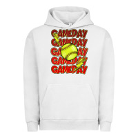 Pigment Lunar Rock Game day softball lightning bolt Urban Hoodie - HowdyJamesFarm