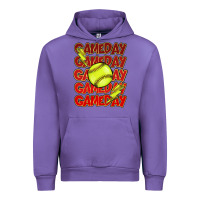 Tulip Game day softball lightning bolt Urban Hoodie - HowdyJamesFarm