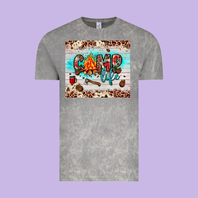 Camp Life Vintage Tee Designed By Jahusdesignshop