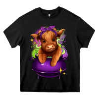 Black Halloween Heifer Heavy Core Tee - RanaPortraitStore