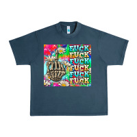 Midnight Navy fuck everything skeletons Urban Heavy Tee - AdoDesignShop