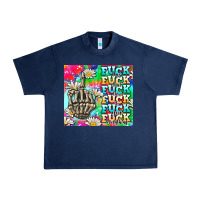 Navy fuck everything skeletons Urban Heavy Tee - AdoDesignShop