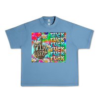 Pebble Blue fuck everything skeletons Urban Heavy Tee - AdoDesignShop