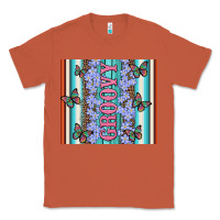 Copper groovy with flowers and Butterflies Classic Tee - Artiststas