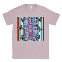 Lilac groovy with flowers and Butterflies Classic Tee - Artiststas