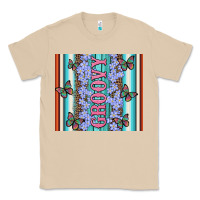 Mushroom groovy with flowers and Butterflies Classic Tee - Artiststas