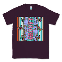 Plum groovy with flowers and Butterflies Classic Tee - Artiststas