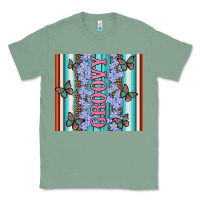 Sage groovy with flowers and Butterflies Classic Tee - Artiststas