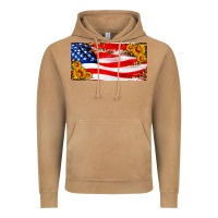 Vintage Camel usa flag and sunflower license plate Vintage Hoodie - HRA Design Shop