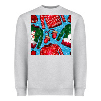 Heather Grey christmas clothes seamless pattern Heavyweight Sweatshirt - BundleAndBundleShop