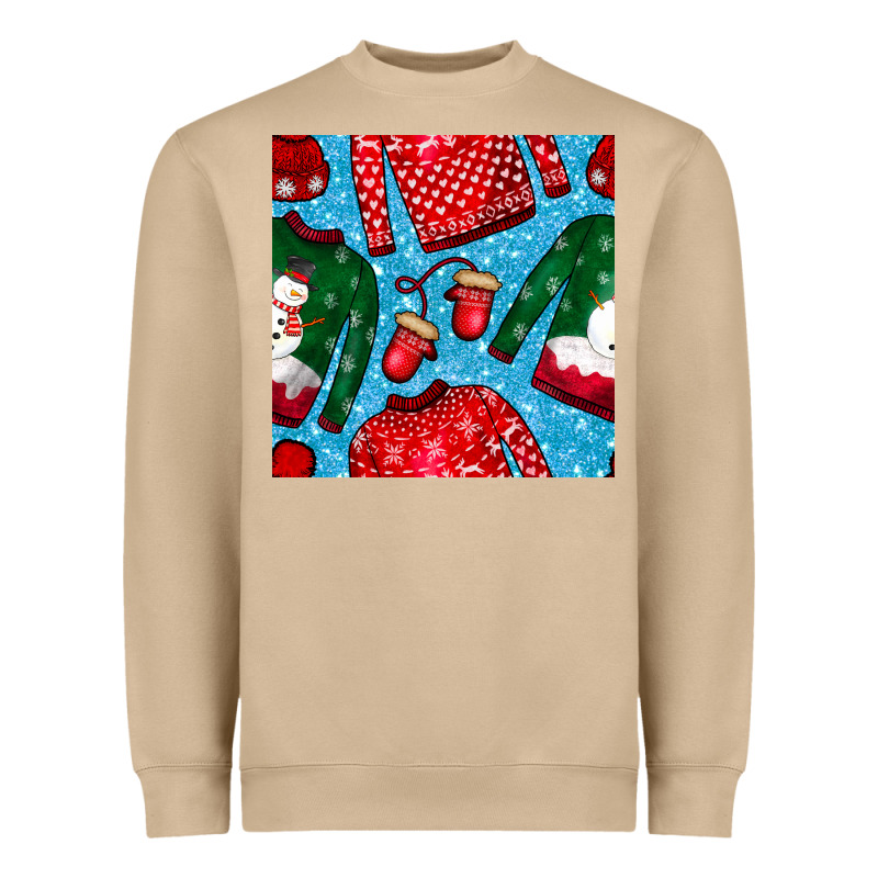 Christmas Clothes Seamless Pattern Heavyweight Sweatshirt by BundleAndBundleShop | Teevron