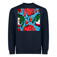 Navy christmas clothes seamless pattern Heavyweight Sweatshirt - BundleAndBundleShop