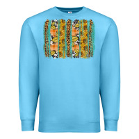 Ocean Blue fall sunflower brushstroke Premium Sweatshirt - BundleAndBundleShop